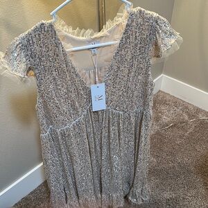 Elegant Women's Top in Cream by MNK